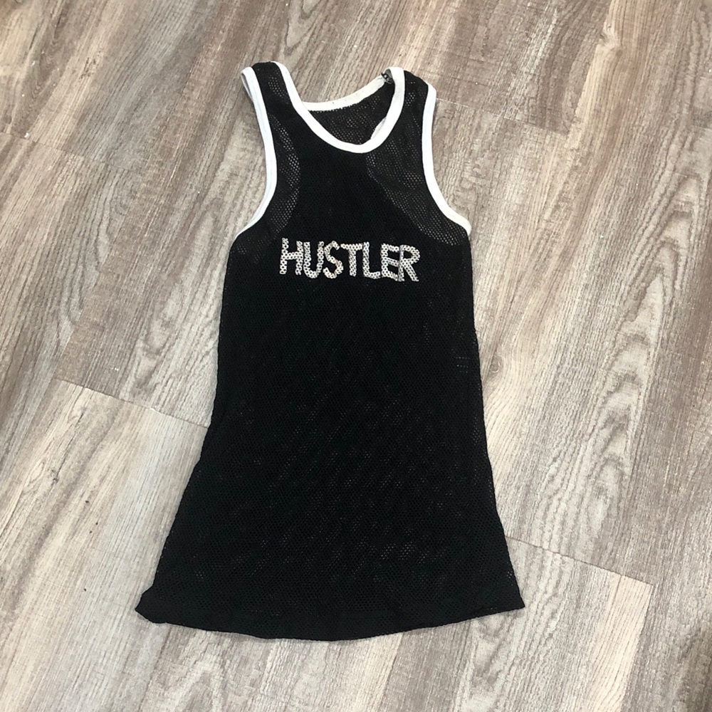 Hustler Hollywood Black and White Tank Top
